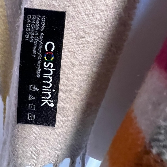 Cashmink Striped Multi Colored Soft Scarf - Picture 3 of 3